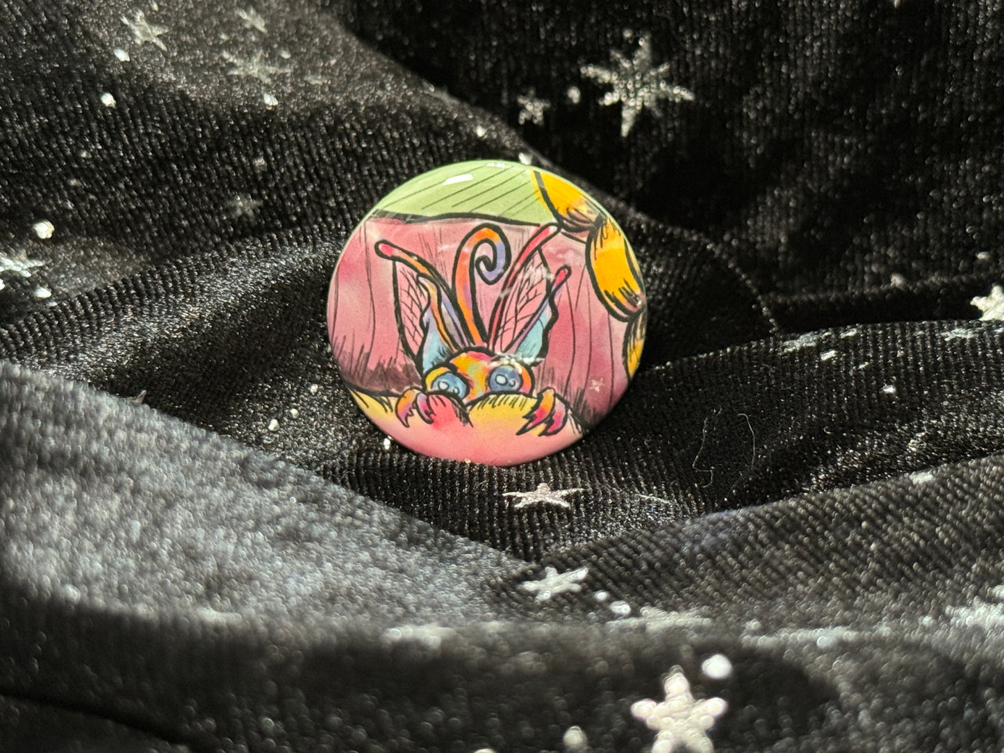 Shy Button Pin