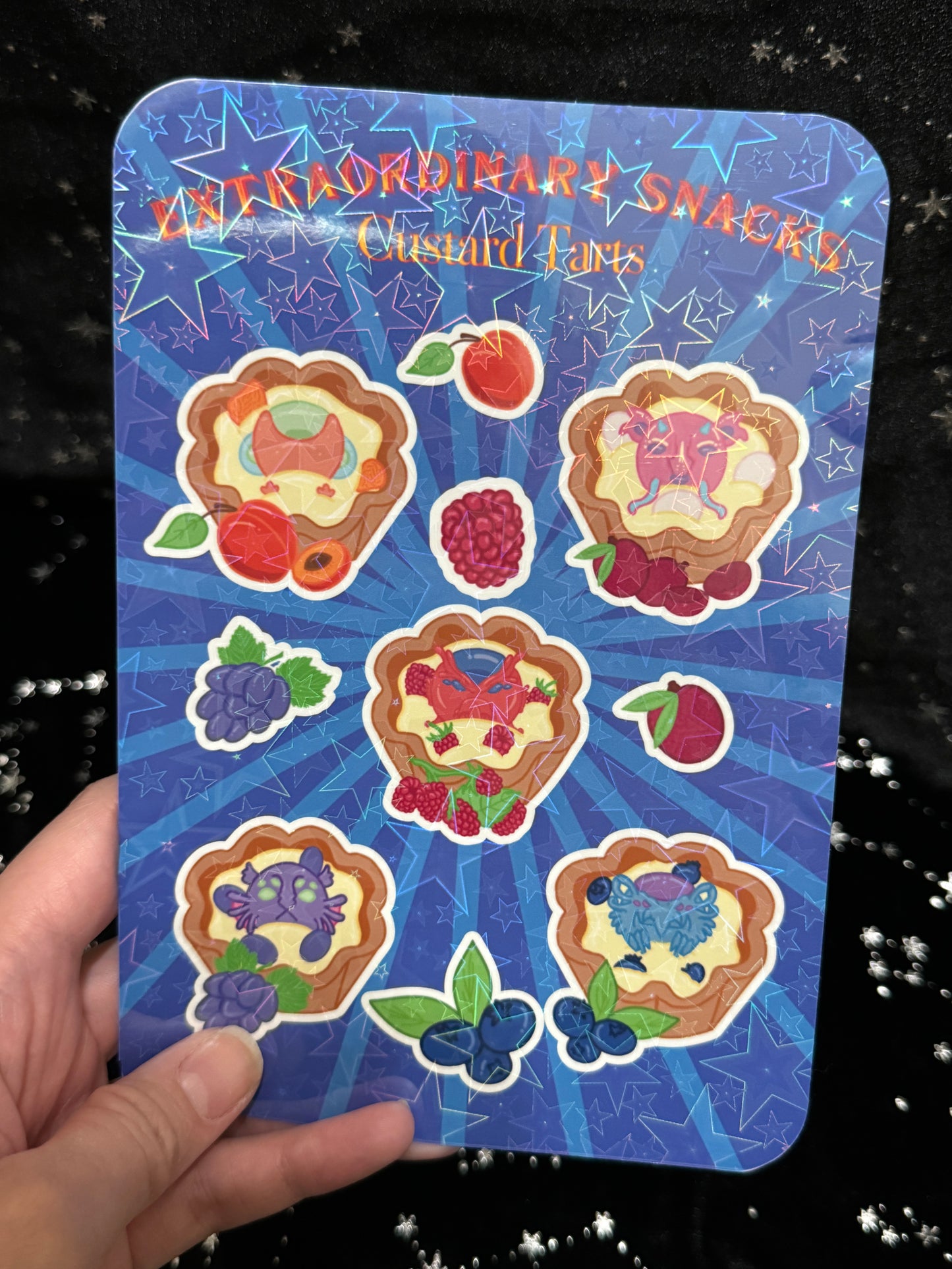 Custard Tarts Sticker Sheet