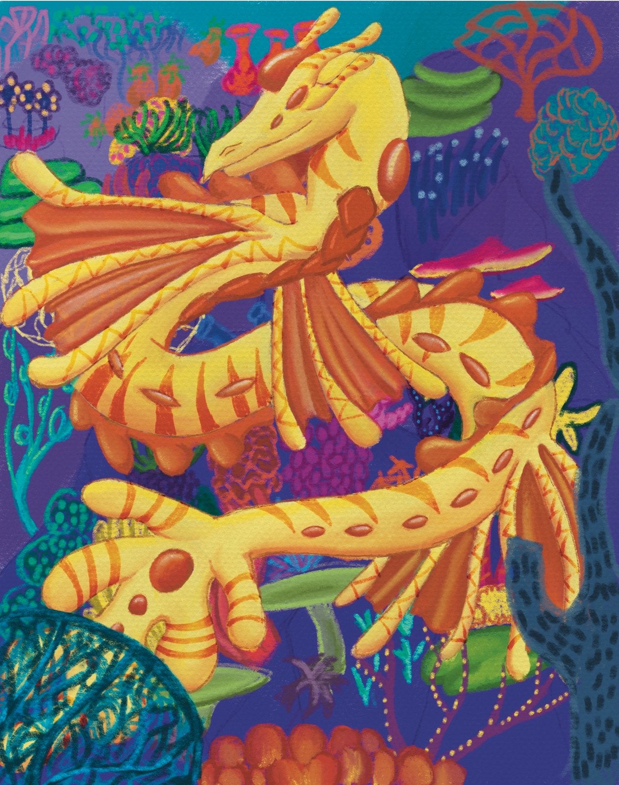Sun Dragon Print