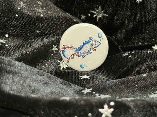 Keep Swimming Button Pin