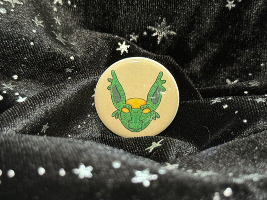Retro Chimeralagus Pithia Button Pin