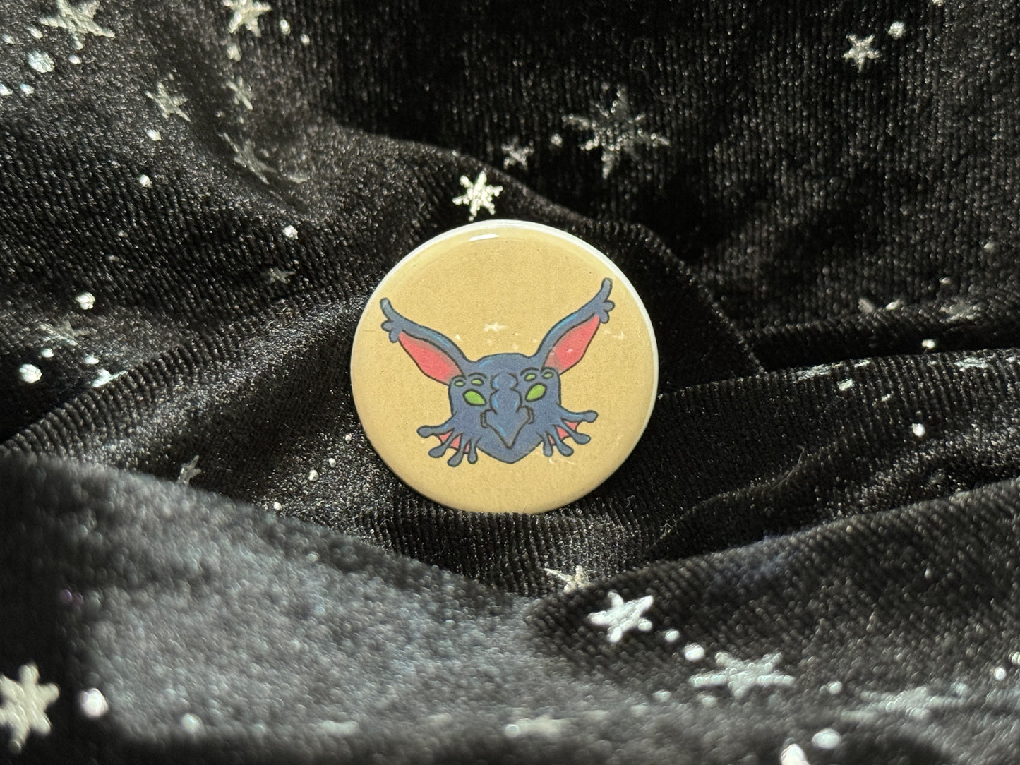 Retro Lagoxenomorpha Button Pin