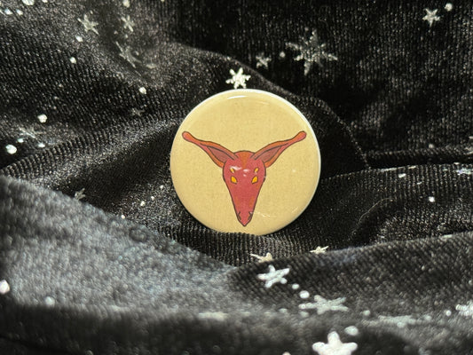 Retro Xenocanis Button Pin