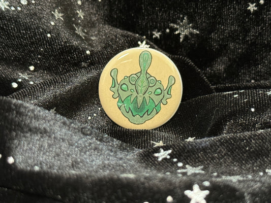 Retro Selachimxenomorpha Button Pin